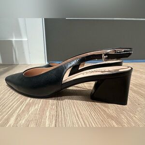 Franco Sarto Black Slingback Heels